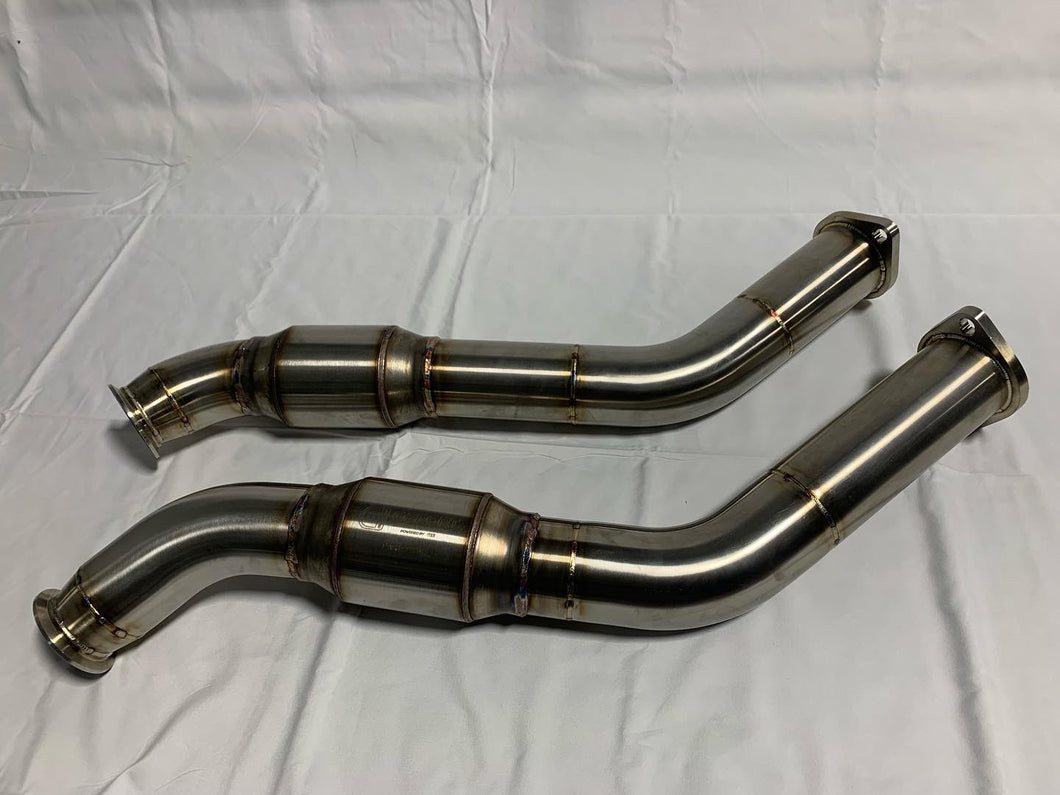 VPF Q50 Q60 VR30 catted downpipes